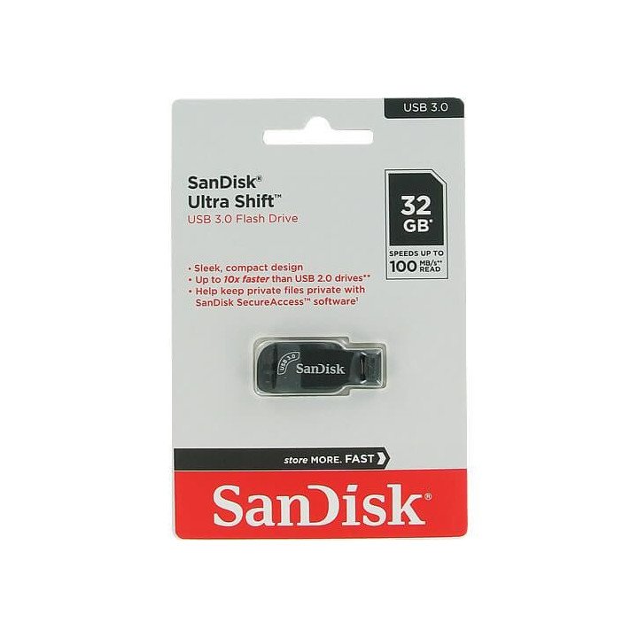 Pendrive Sandisk Ultra Shift Usb 3.0 32Gb 100mb/s