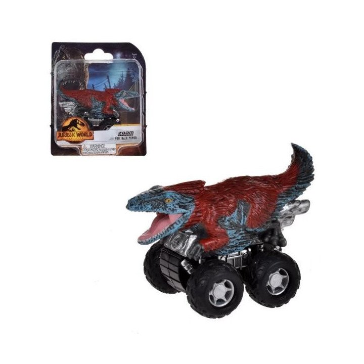 DINOSAURIO VEHICULO PULLBACK JURASSIC WORLD DOMINION – PYRORAPTOR