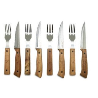 SET CUCHILLOS Y TENEDORES PRM 8 WAYU