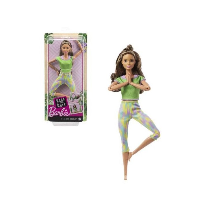 BARBIE MOVIMIENTOS DIVERTIDOS CASTAÑA