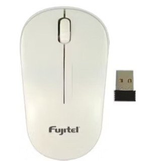 Mouse Inalámbrico Fujitel 3 Botones Dpi 1200 blanco