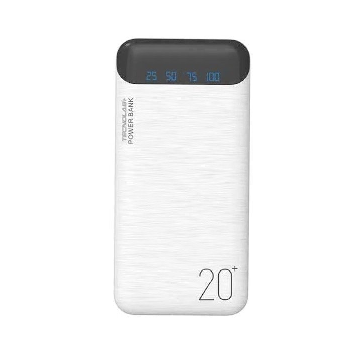 BATERÍA PORTÁTIL POWERBANK 20.000 MAH BLANCA