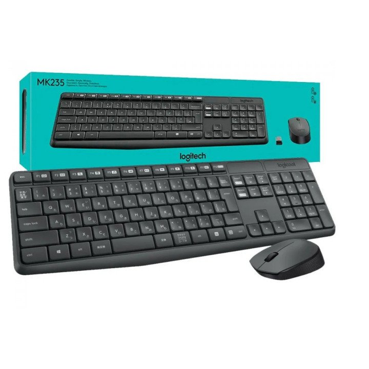 Kit Teclado y Mouse Inalámbrico Logitech Mk235