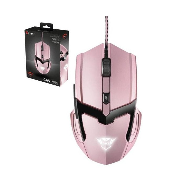 MOUSE GAMER TRUST GXT 101P GAV ROSADO