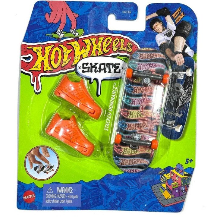 Hot Wheels Skate Fingerboard Tony Hawk Stacked Dominance in White