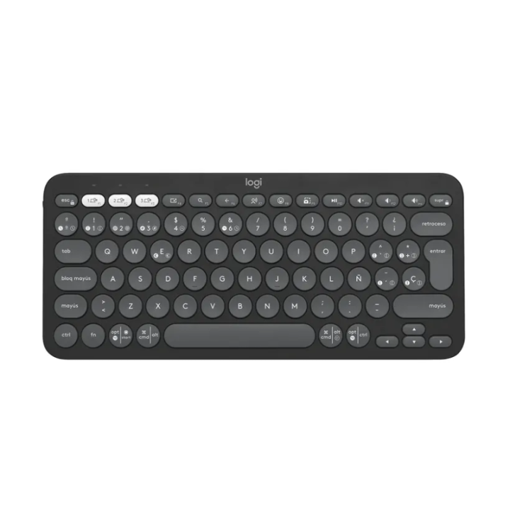 TECLADO BLUETOOTH LOGITECH PEBBLE KEYS 2 K380S GRAFITO