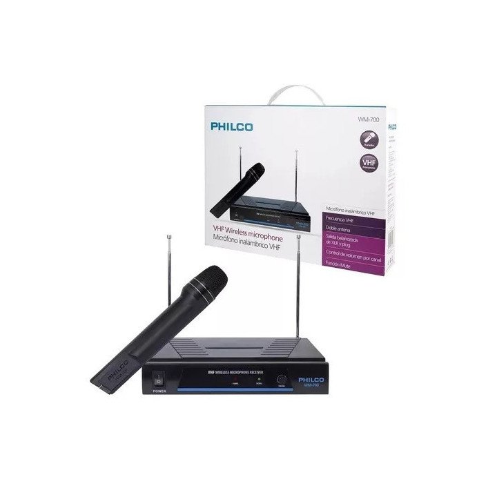 Micrófono inalámbrico Philco VHF WM700