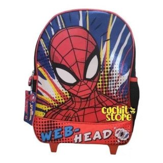 MOCHILA CON RUEDAS SPIDERMAN 14"