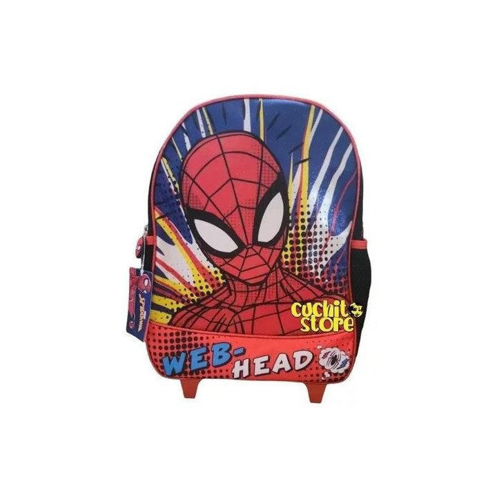 MOCHILA CON RUEDAS SPIDERMAN 14"
