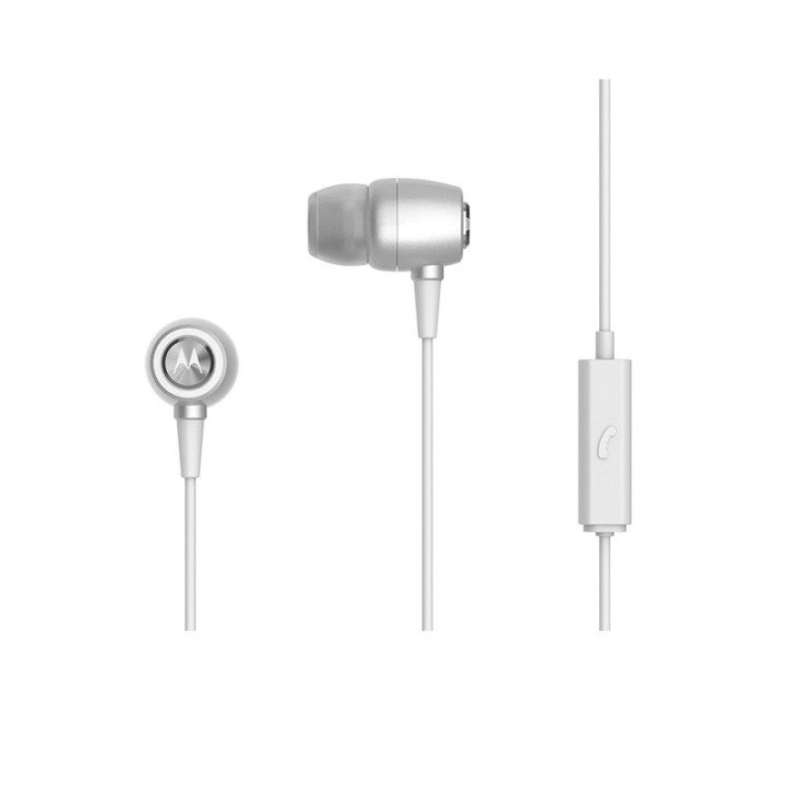 Audífonos Ear Buds De Metal Motorola Color Silver