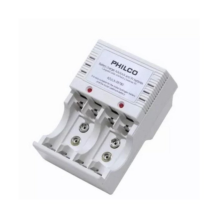 CARGADOR PILA PHILCO SIN PILAS ULX09780 PARA 4 PILAS