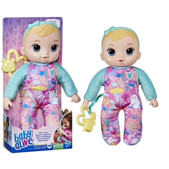 Muñeca Baby Alive Suave Y Adorable Cabello Rubio