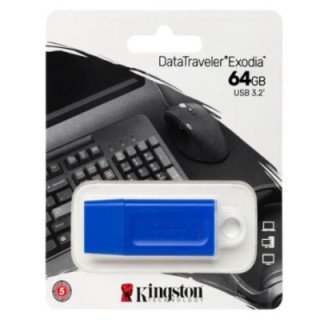 pendrive USB 64 GB KINGSTON EXODIA AZUL
