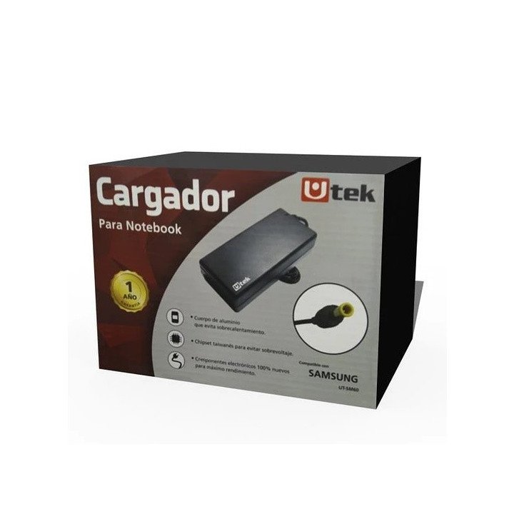 Adaptador de energia SAMSUNG 19V 3,16A 5,5*3,0mm / mod. UT-SM60