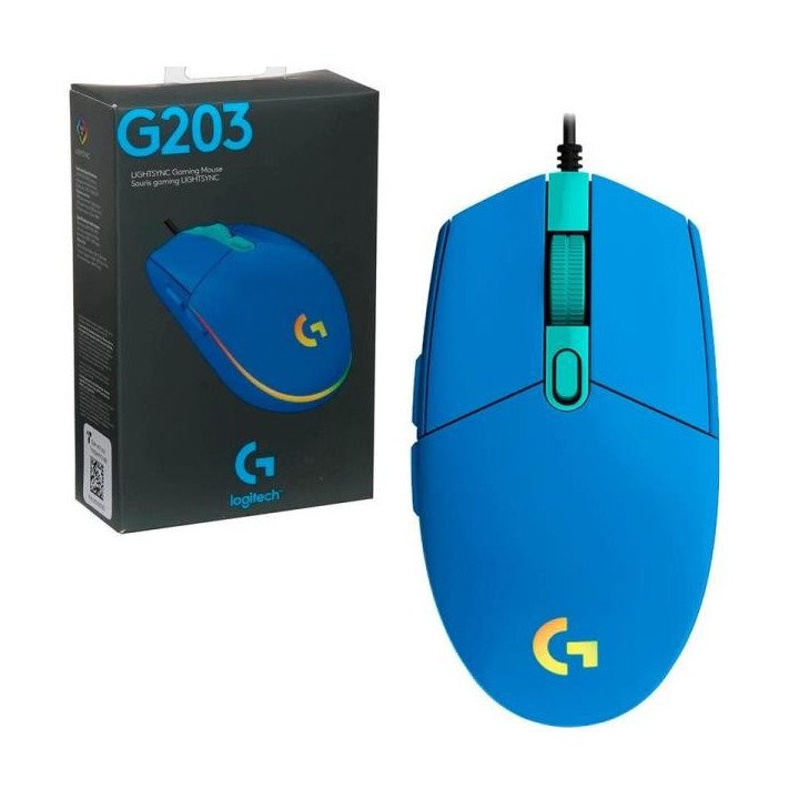 Mouse Gamer Logitech G203 lightsync Iluminación RGB