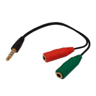 Cable de audio 3,5mm macho a microfono y audifono