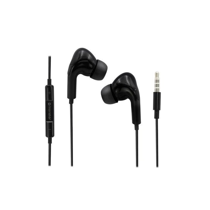 Audífonos con Cable Monster Audio M21WT, Manos Libres, Conector 3.5mm, Negro