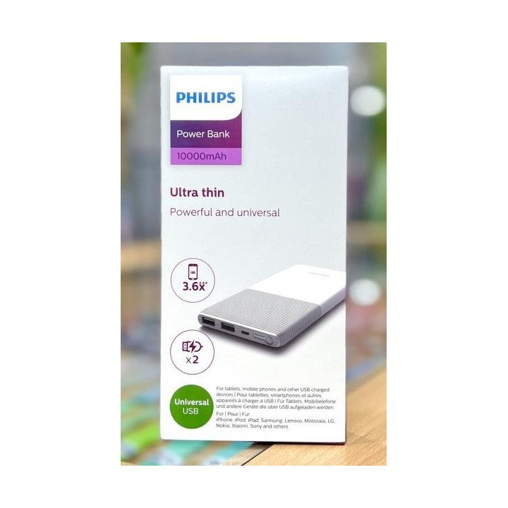 Power Bank Philips Ultra Thin 10.000mAh