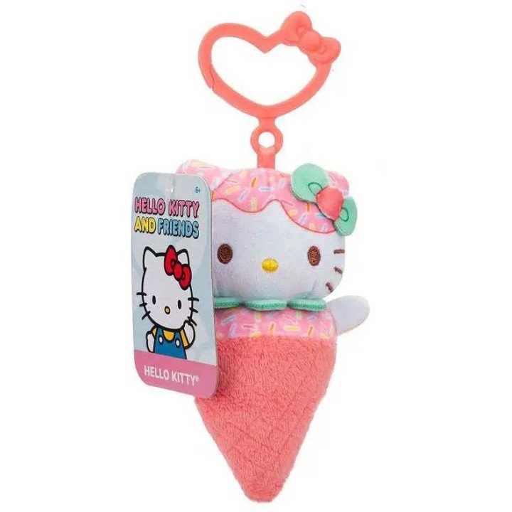 Sanrio Hello Kitty Friends Clip On Hello Kitty 4 Plush Figure Ice Cream
