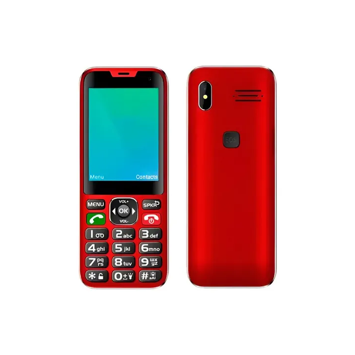 Telefono Celular Senior Tecnolab 4g Adulto Mayor Tl487 Rojo