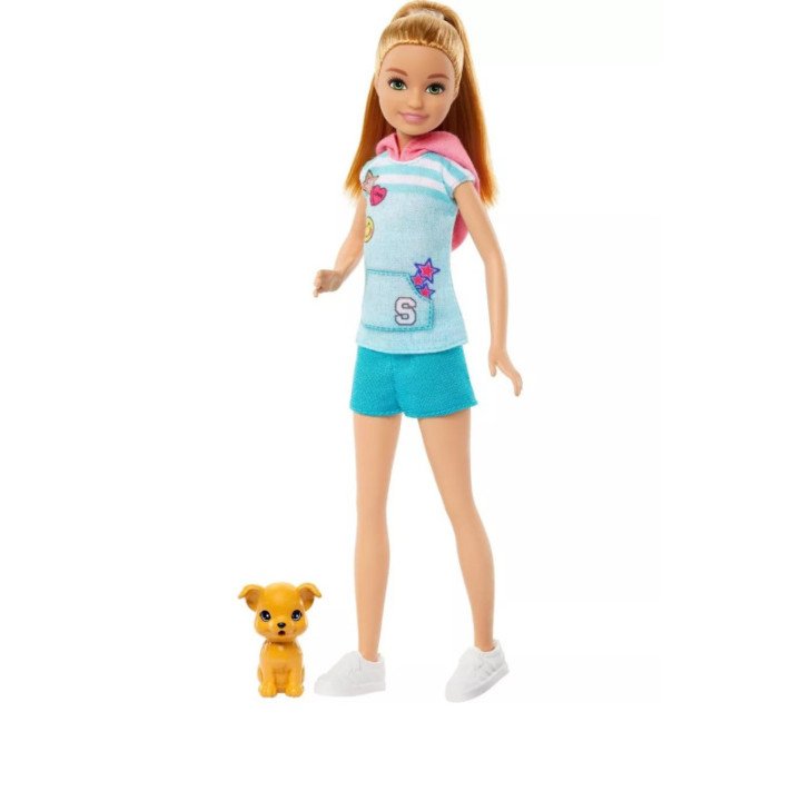 Muñeca Barbie Stacie con perro mascota
