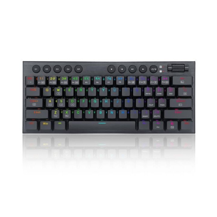 Teclado Horus Mini Cableado Ingles Sw Red RGB K632