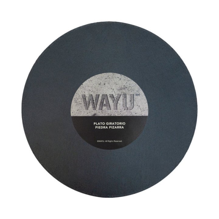 Plato Giratorio Piedra Pizarra Pizza Wayu
