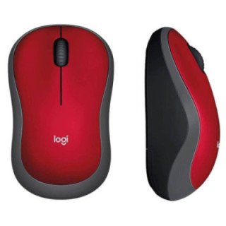 Mouse Inalámbrico Logitech M185 Rojo