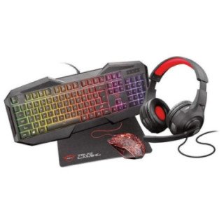 Pack Gaming Trust Gaming GXT 1180RW/ Teclado GXT 830-RW + Ratón GXT 105 + Auriculares + Alfombrilla