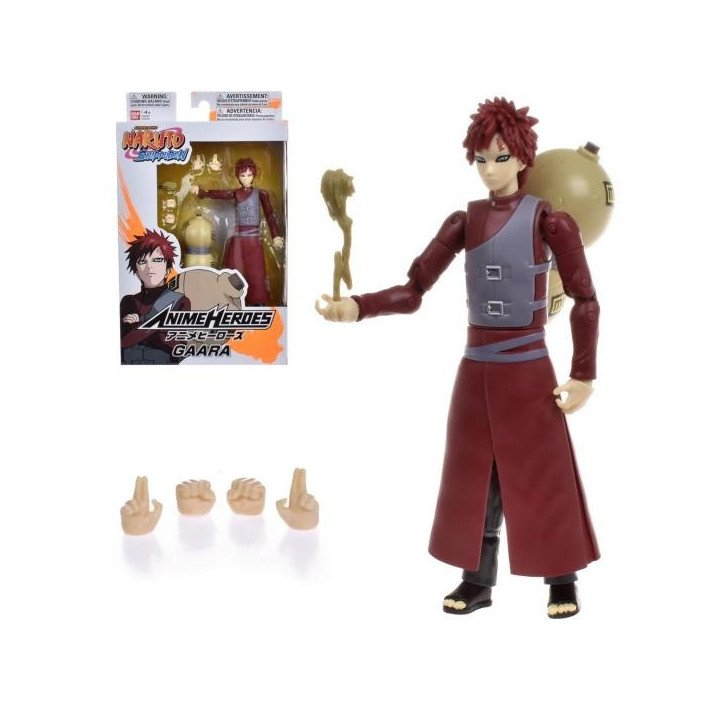 FIGURA 17 CMS LEGENDARIA ANIME HEROES NARUTO DE BANDAI – GAARA