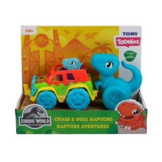 Carro de Juguete Jurassic World Chase & roll Raptors