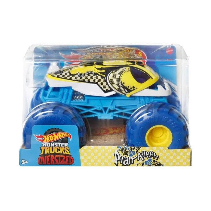 CAMIONES MONSTRUO HOT WHEELS 2023 PIRAÑA DE GRAN TAMAÑO