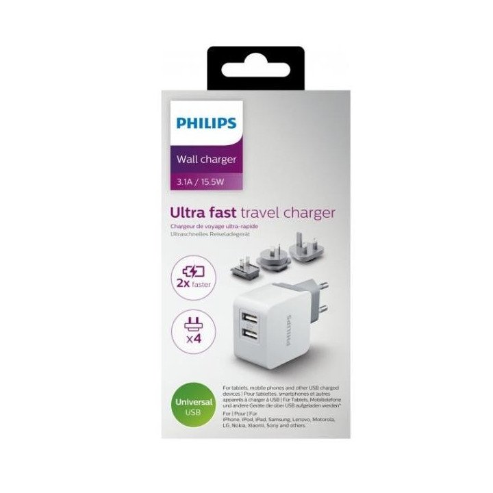 Philips DLP2220/10 Interior Blanco - Cargador (Interior