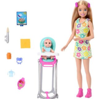 Barbie Skipper Floral Dress and Baby