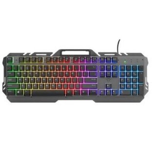 TECLADO METÁLICO PARA GAMING CON LED EFECTO ARCO IRIS
GXT 853 ESCA