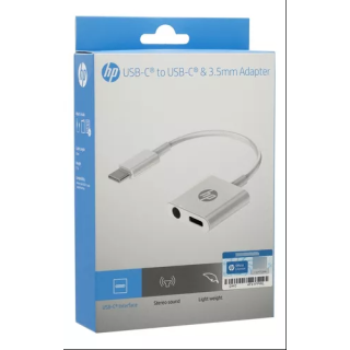 Adaptador HP USB-C a Jack 3.5 y USB-C