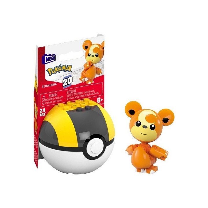 Mega Pokemon Teddiursa Building Toy Kit - 24pc