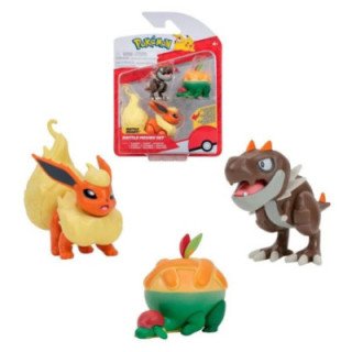 battle figure set pokemon flareon tyrunt appletun