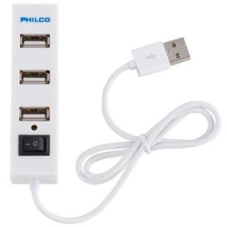 HUB USB 2.0 4 PUERTOS BLANCO PHILCO