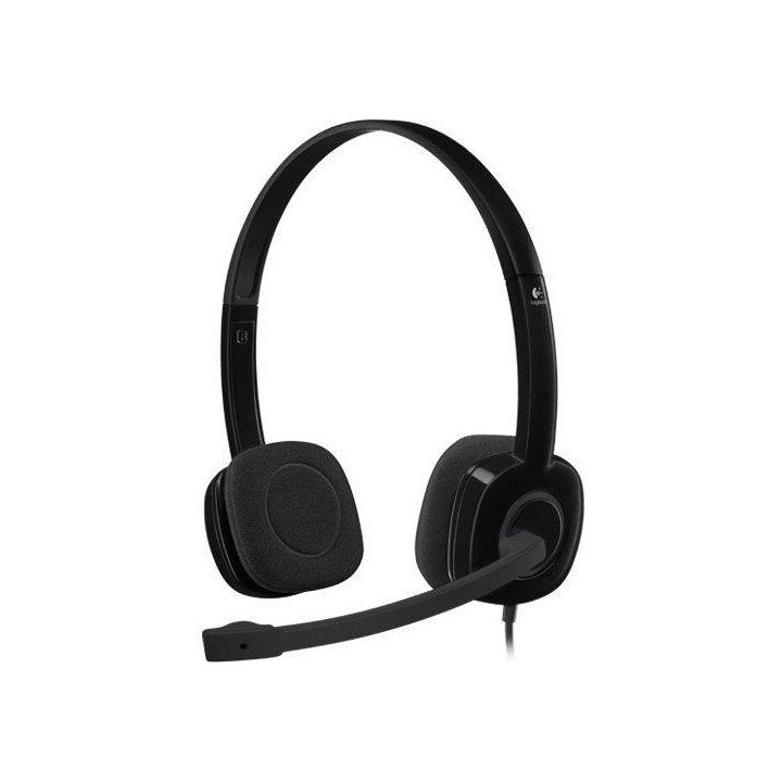 Audífonos con Micrófono H151 Logitech, Alámbrico, 3.5mm, Negro