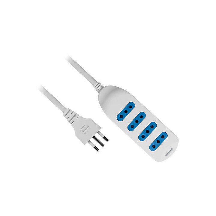 Alargador Philco de 5 Metros y 4P 450B Color Blanco