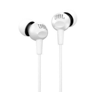 JBL C100SI In-Ear Headphones with Mic blanco