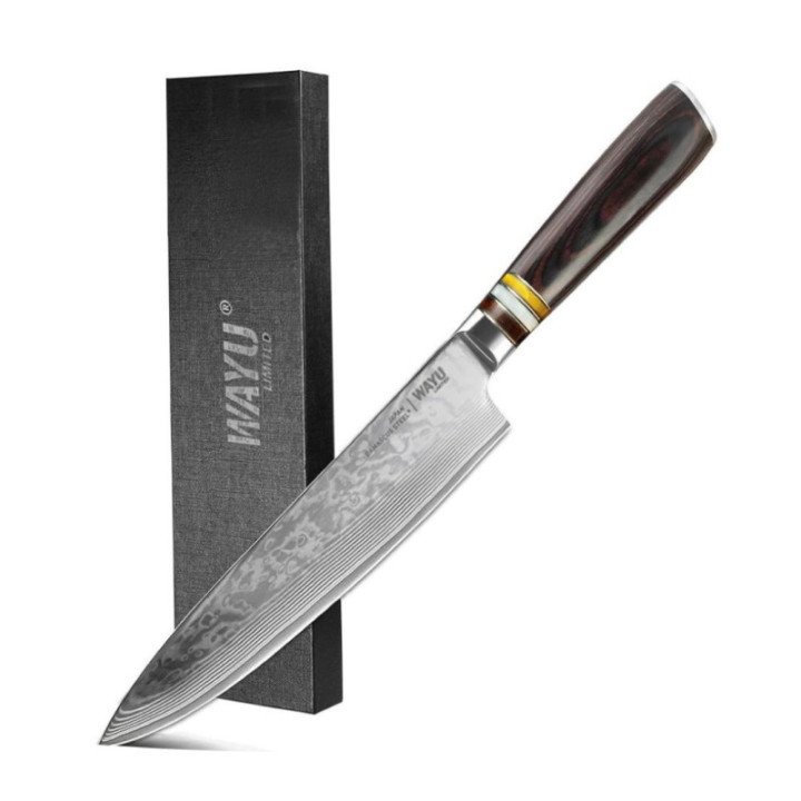 CUCHILLO DAMASCUS BROWN PAKKA WAYU LIMITED