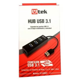 Hub 4 Puertos USB 3.0 Mod UT-HUB31