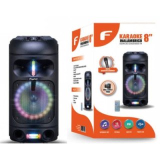 Parlante Portátil Karaoke 8" Inalámbrico