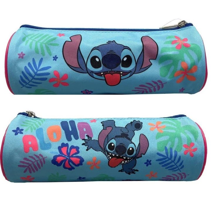 ESTUCHE INFANTIL CILINDRO STITCH