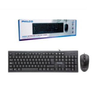 Combo Alámbrico Teclado + Mouse Philco 1200