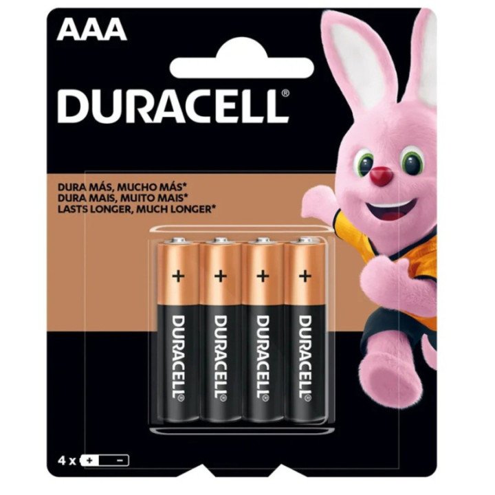 PILA DURACELL AAA 4 PILAS