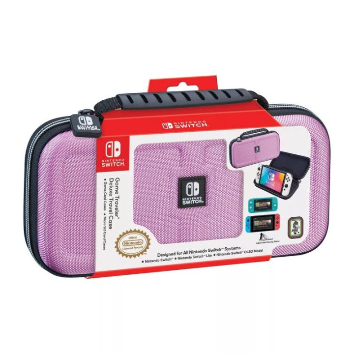Estuche Traveler Deluxe Case - Switch Rosado