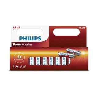 Pilas alcalinas Philips AA x 12